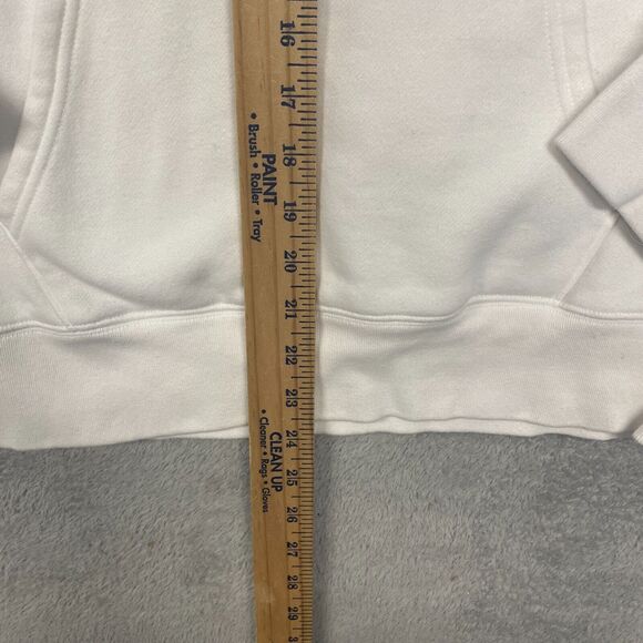 Levis Hoodie Mens Medium White Loud Logo Pullover‎ Drawstring Sweatshirt - Picture 3 of 9